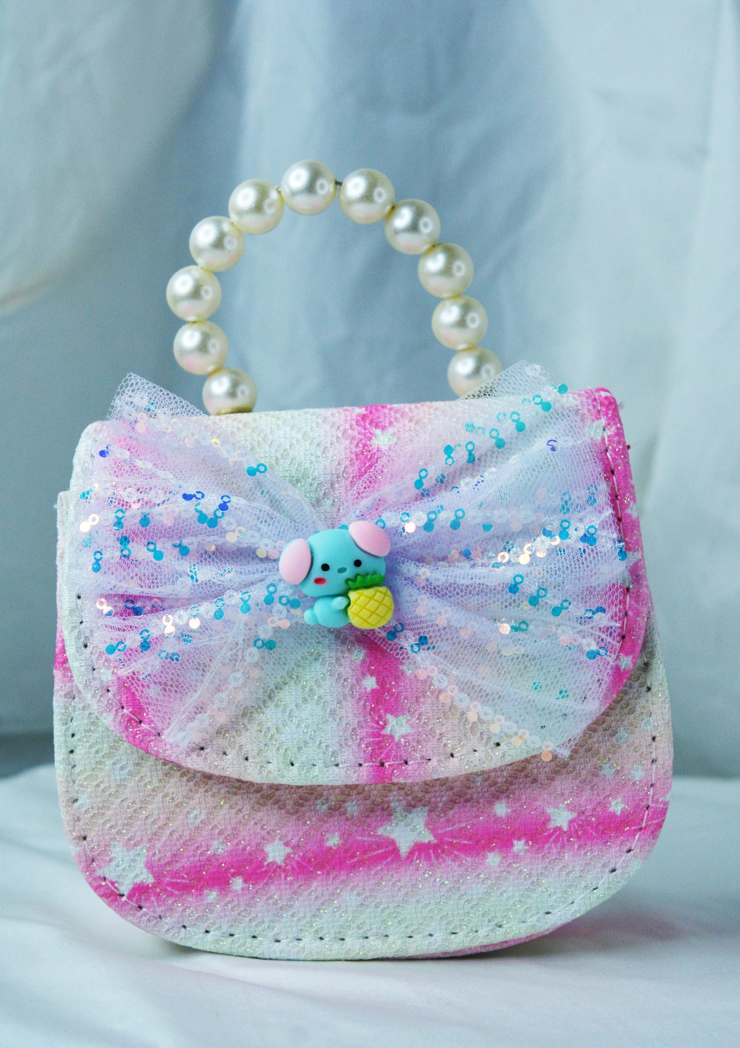 Kids Butterfly Pearl Sling Bag