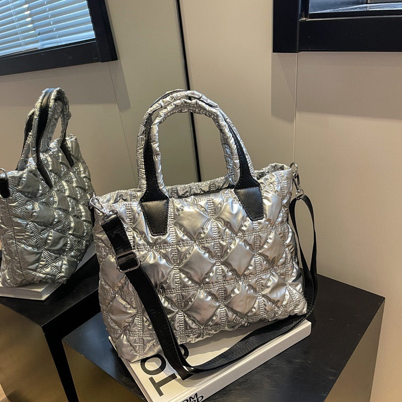 Elegant shining women's handbag