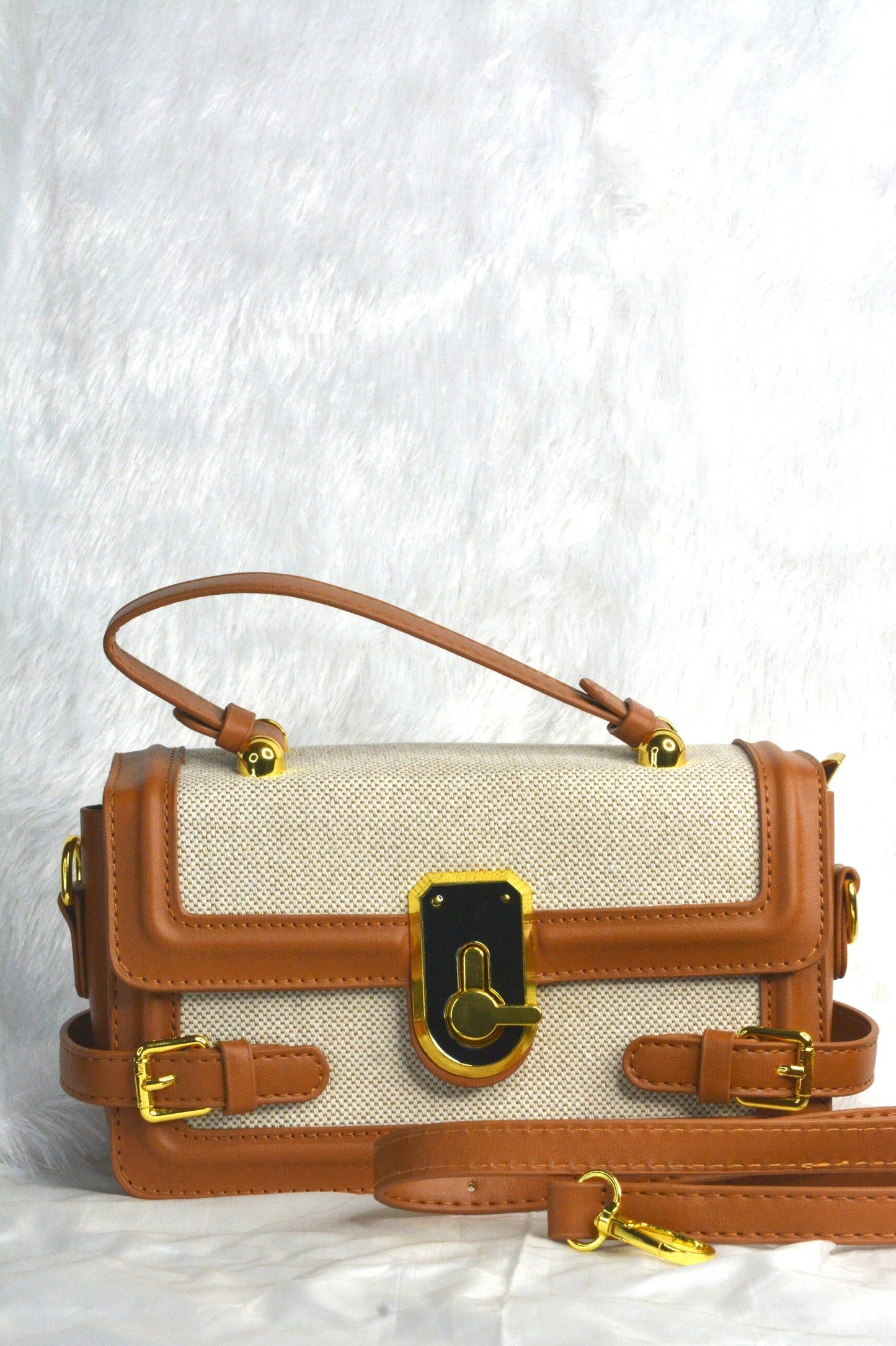 Both sided belted sling bag