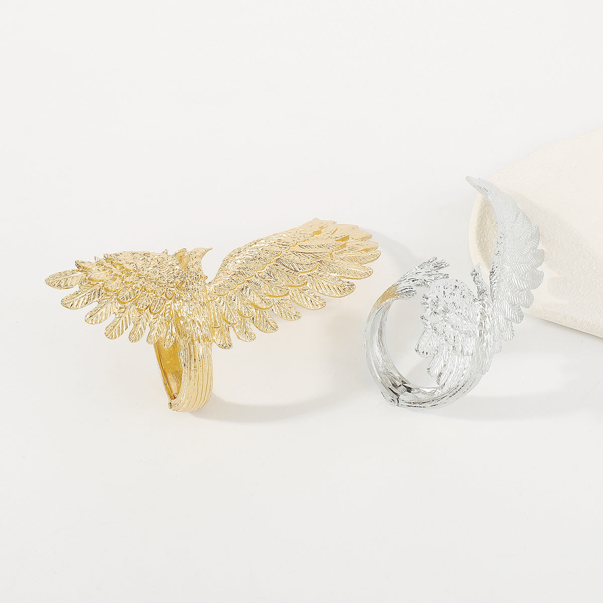 Goddess Gold Wing Armlet | Unique Feather Design Jewelry