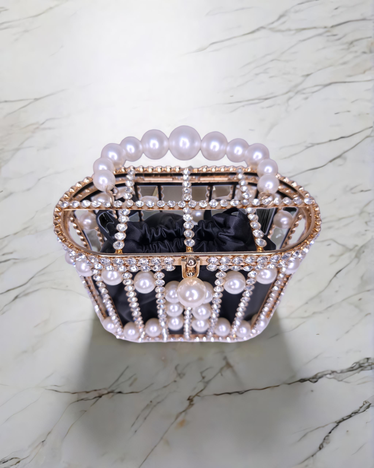 Bridal Metallic frame designer Potli cage