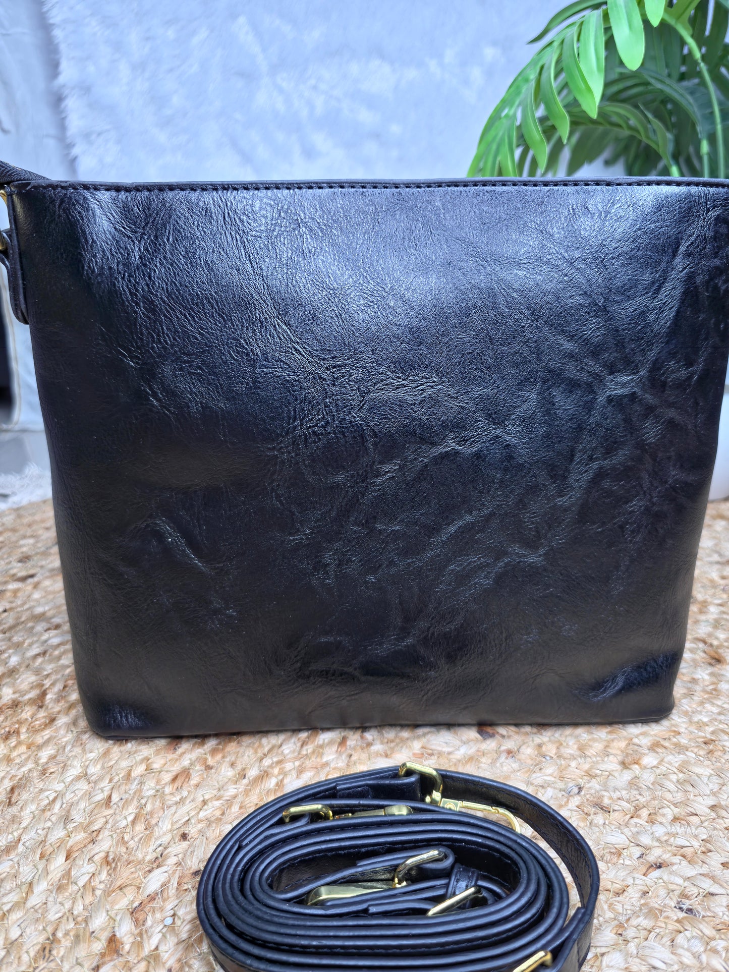 Elephant top zip handbag