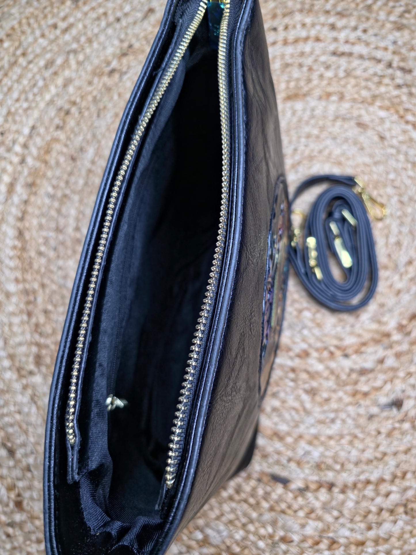 Elephant top zip handbag