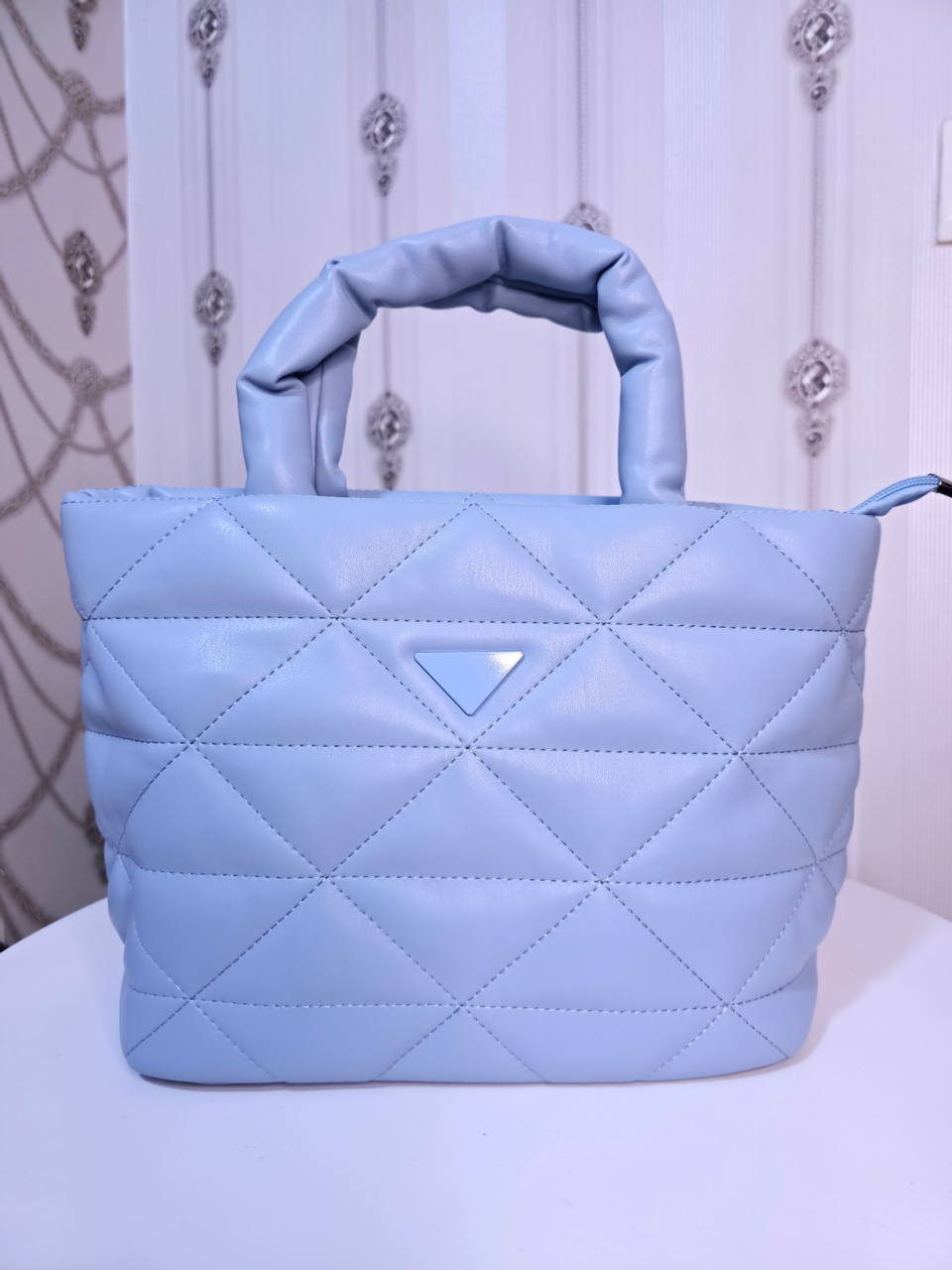 Exotic Sky blue medium sized handbag