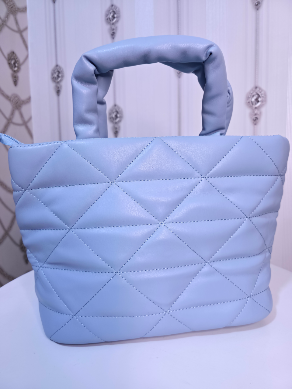 Exotic Sky blue medium sized handbag
