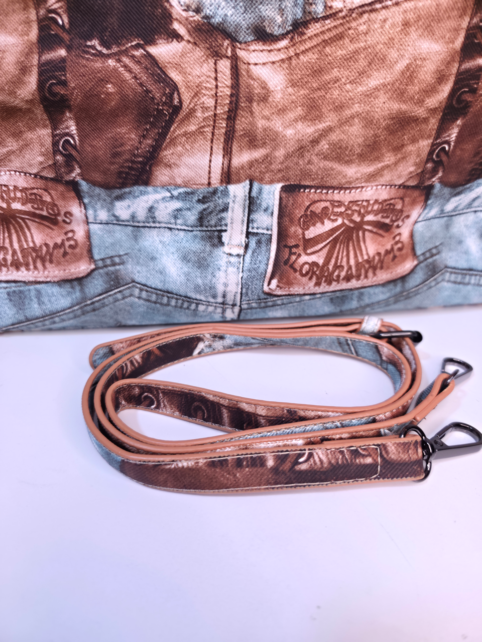 Medium sized Denim tote bag