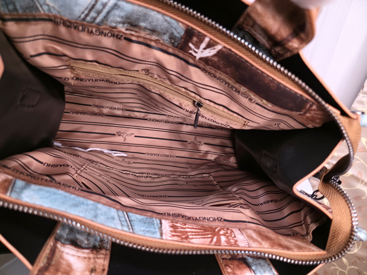 Medium sized Denim tote bag