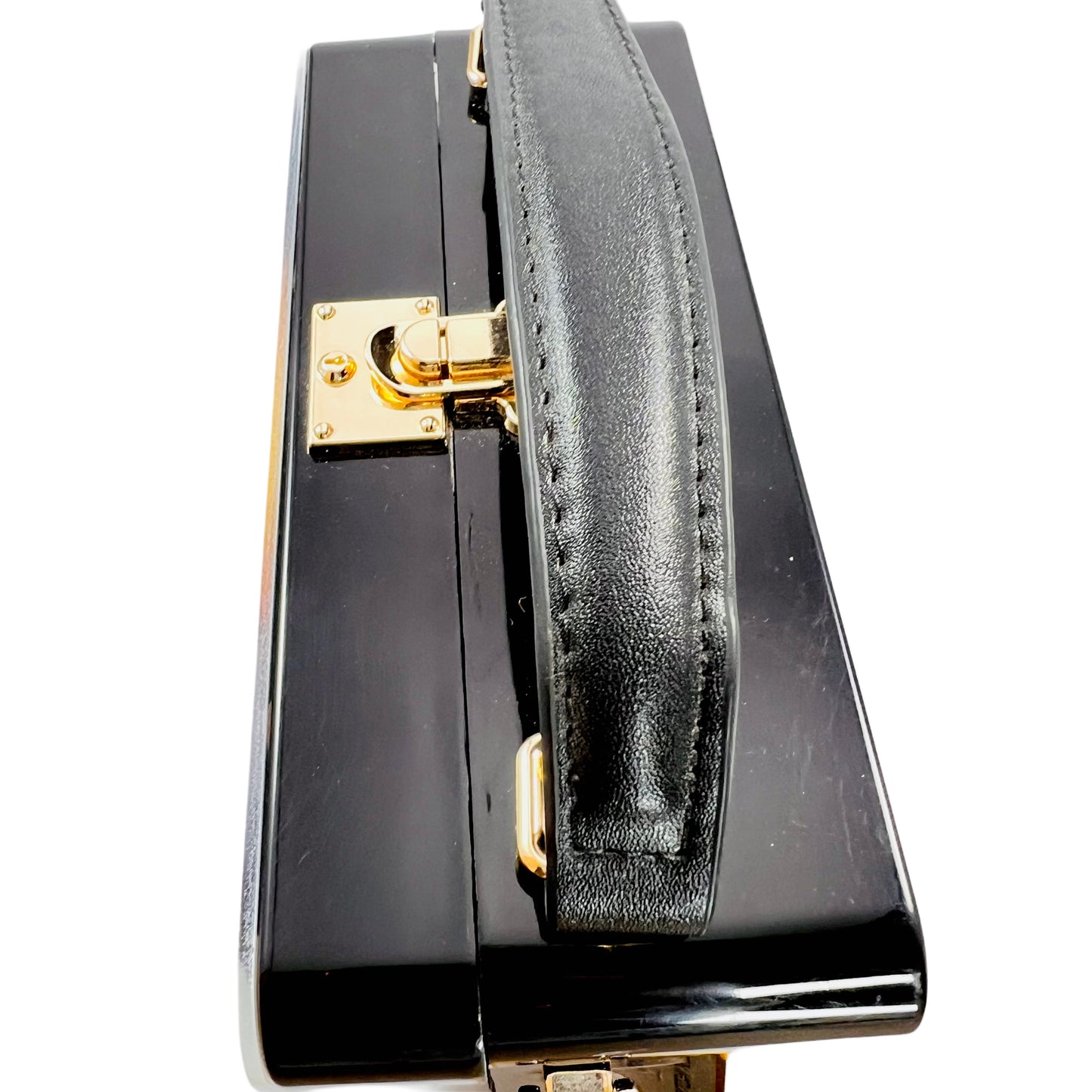 Women funky 3D lady face acrylic shoulder bag