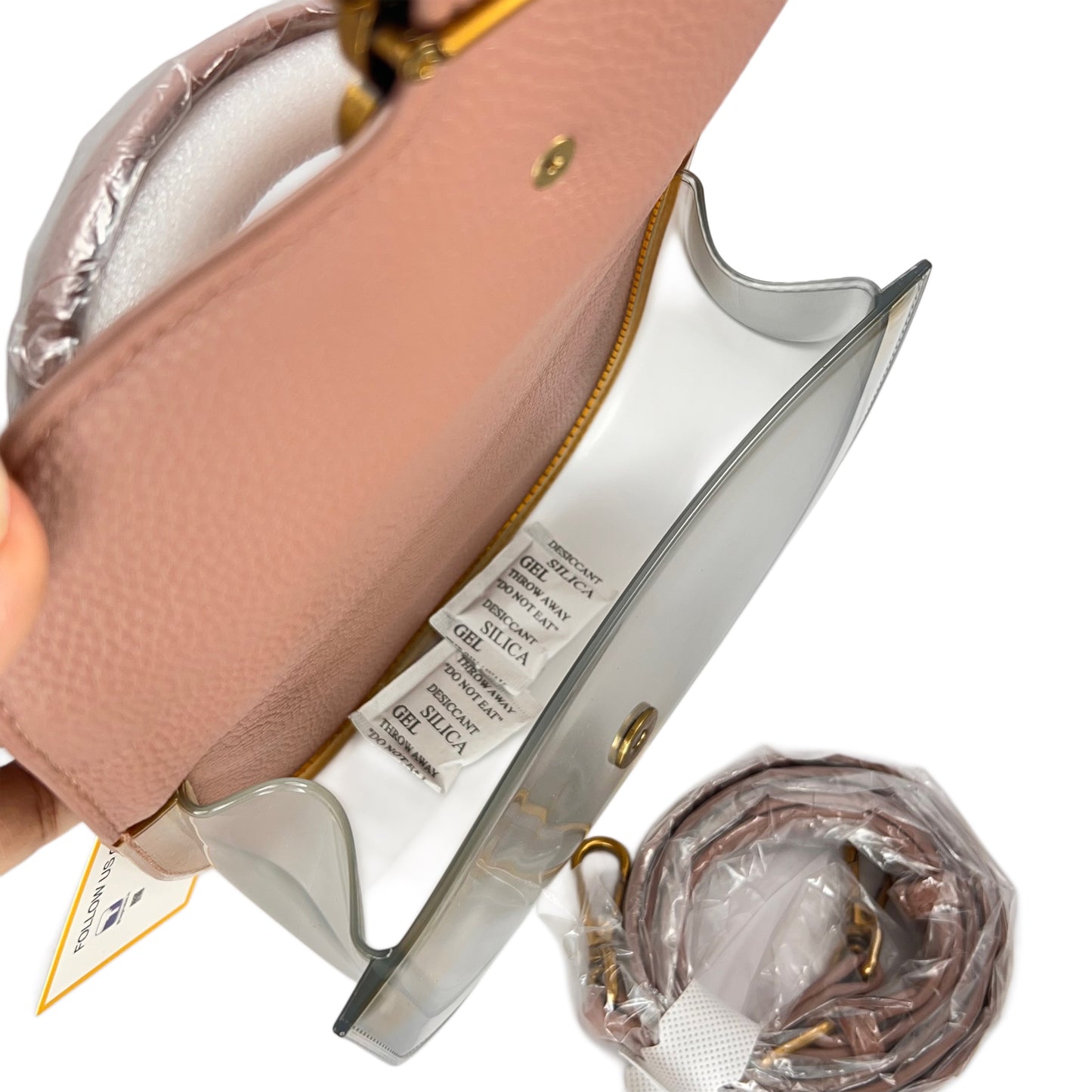 Transparent Clutch with handle