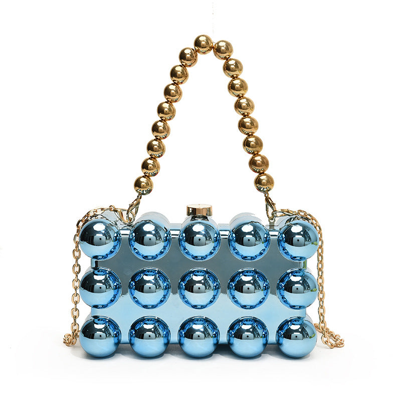 Acrylic all body ball designed clutch bag