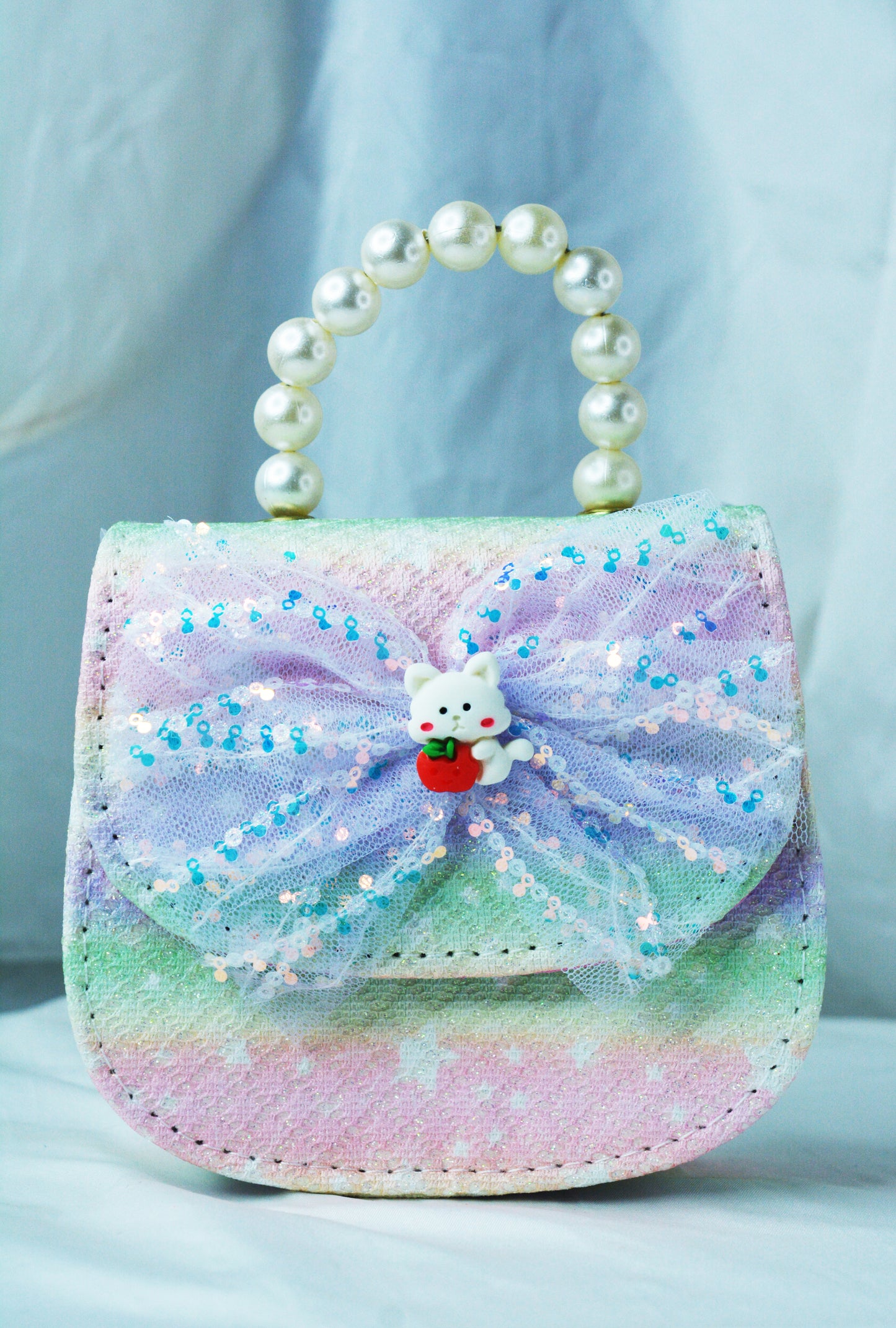 Kids Butterfly Pearl Sling Bag