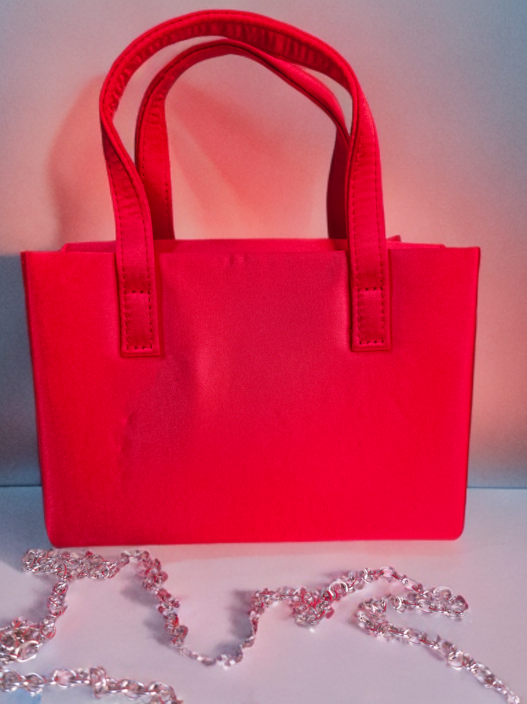 Pearl Embellished Bow bag