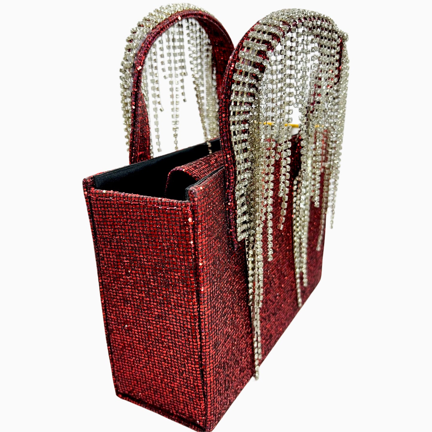 Imported Bridal bag with Rhinestone tessle
