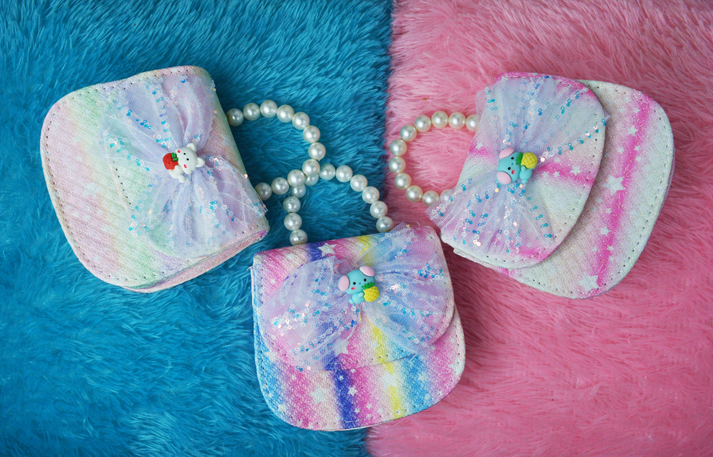 Kids Butterfly Pearl Sling Bag