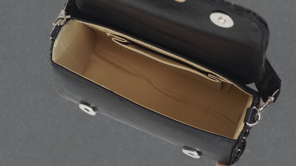 Black stone party statement clutch bag