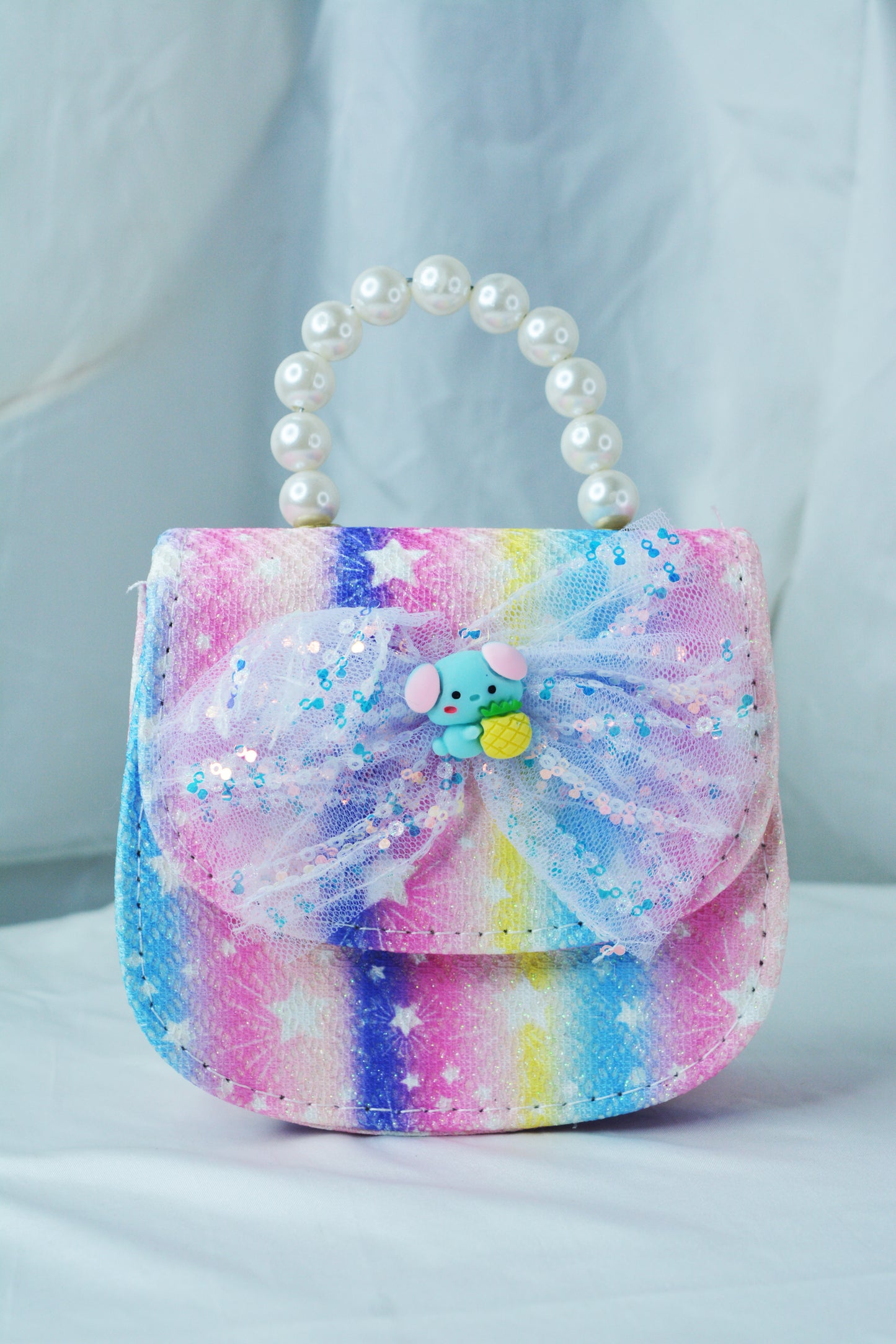 Kids Butterfly Pearl Sling Bag