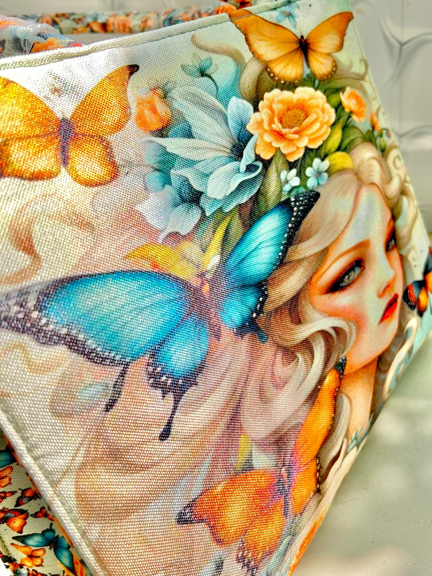 Girl Face Printed Tote Bag