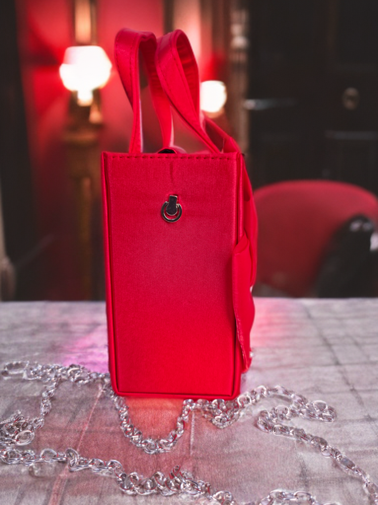 Pearl Embellished Bow bag
