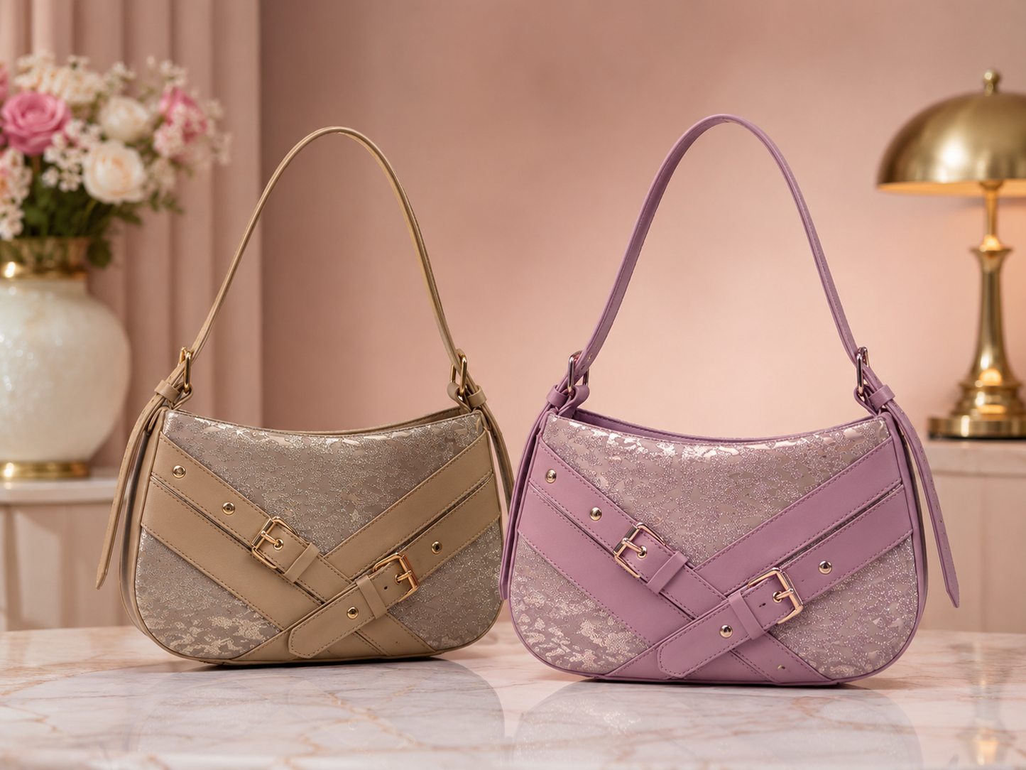 Cross belted sling bag