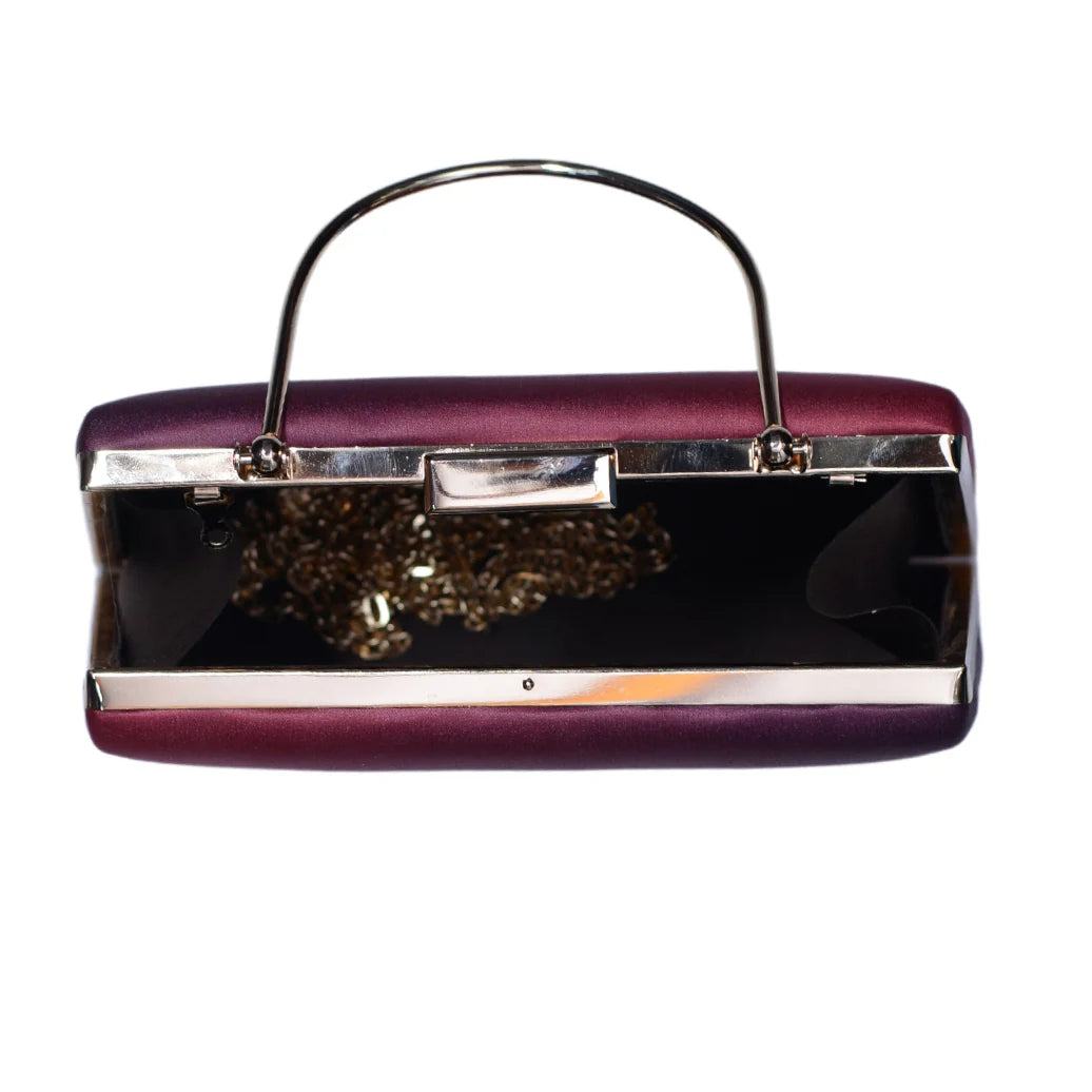 Maroon Durga Printed Clutch