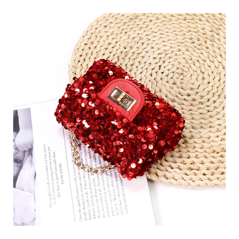 Ladies Kids blinky cross body sequence mini bag