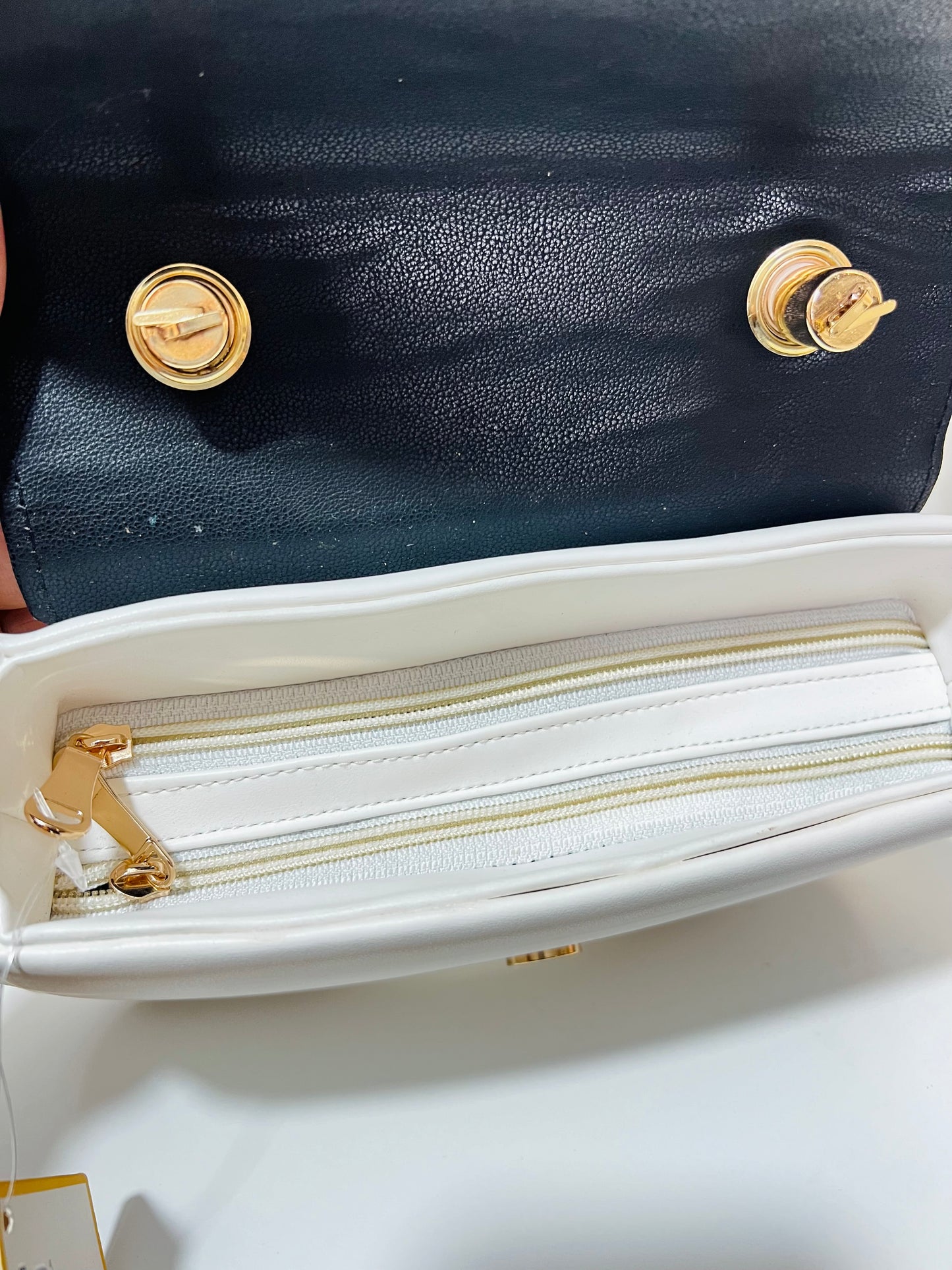 Bagmates Dual Color Soft Leather Handbag