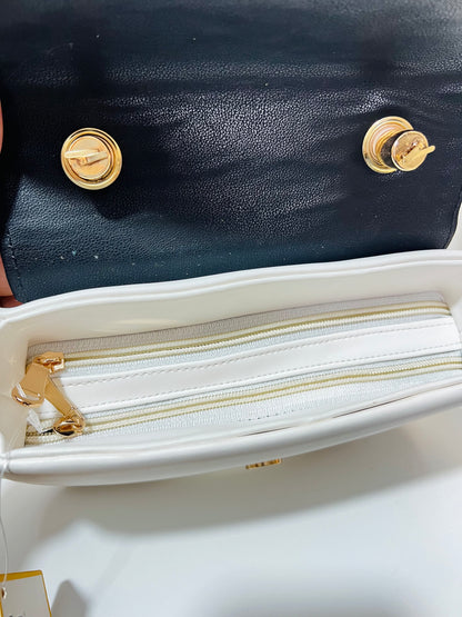 Bagmates Dual Color Soft Leather Handbag