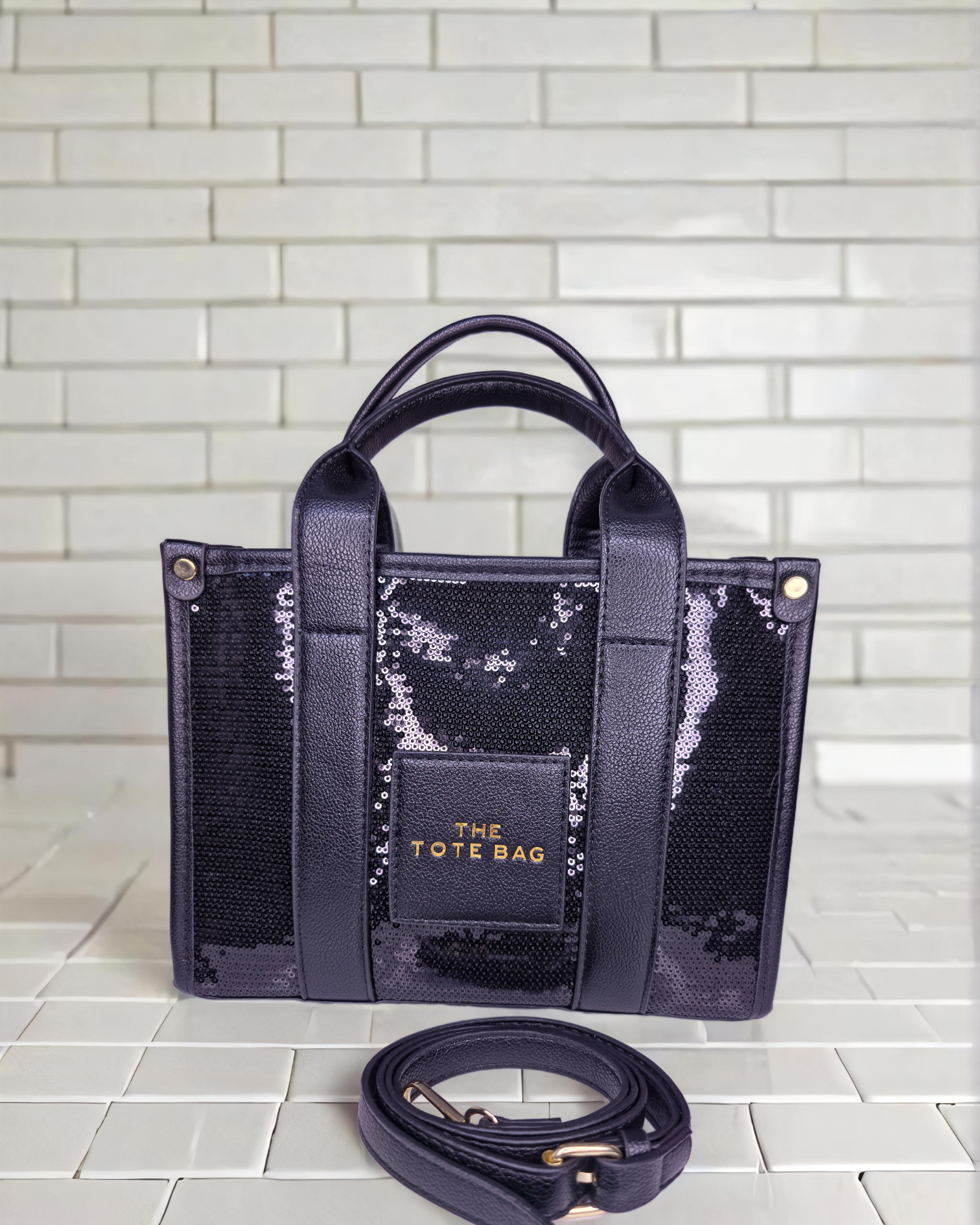 Party wear Sequenced tote bag