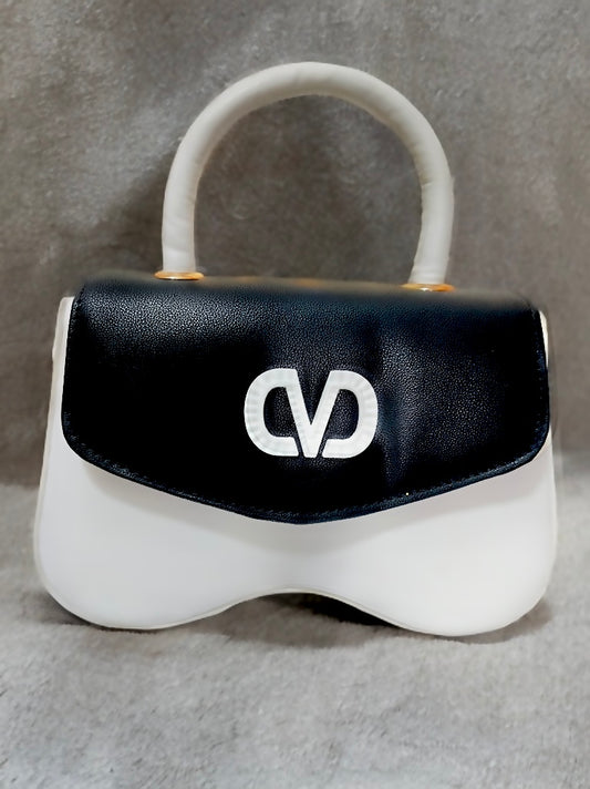 Bagmates Dual Color Soft Leather Handbag