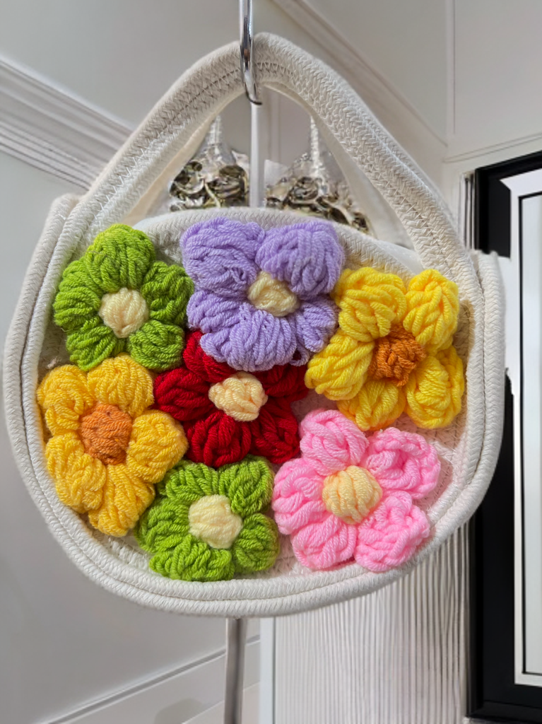 Flower jute bag