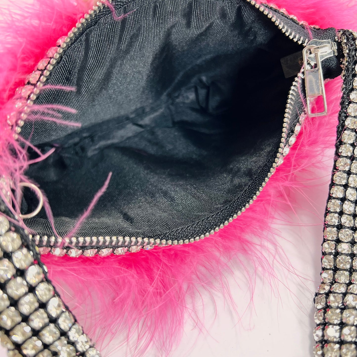 Rhinestone feather bag