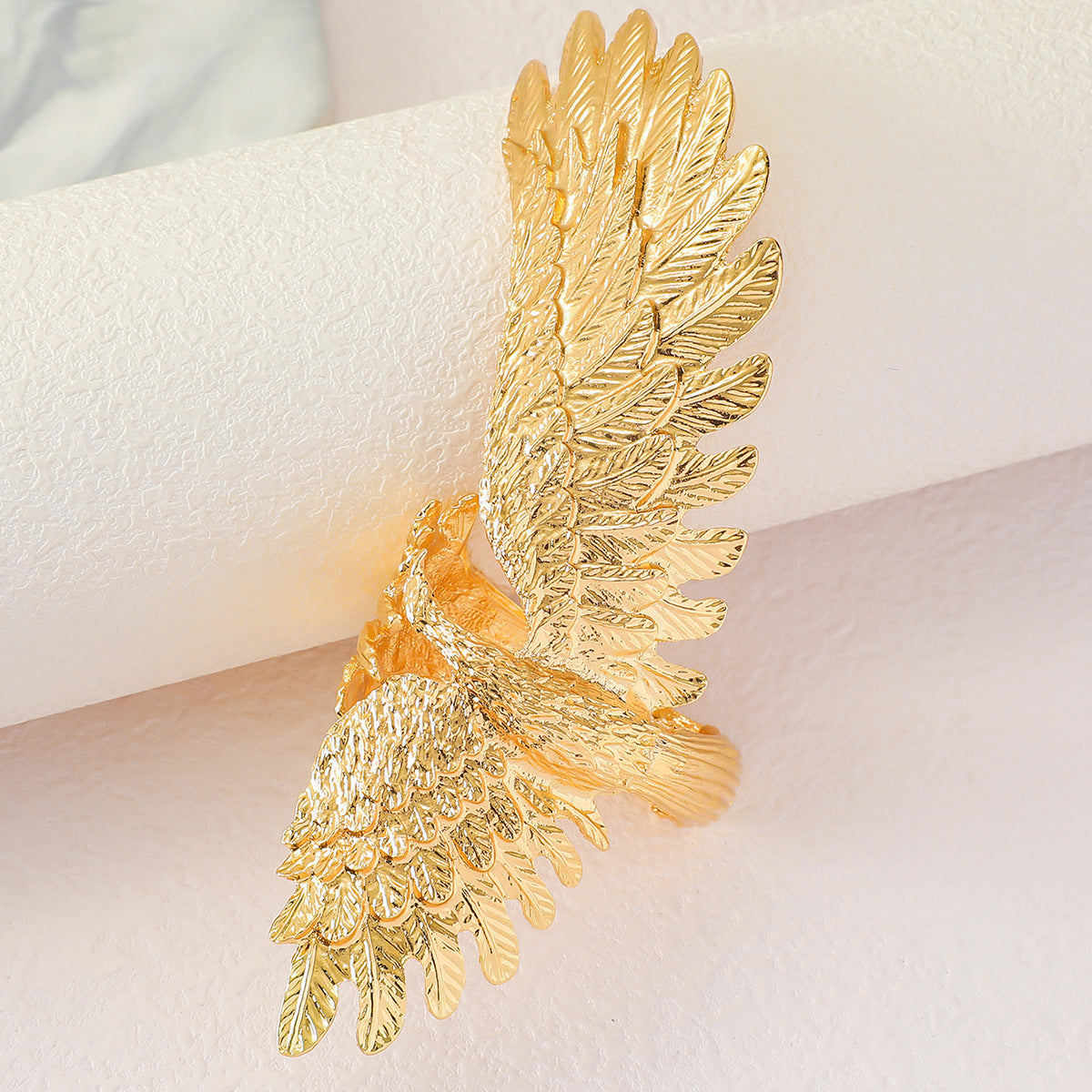 Goddess Gold Wing Armlet | Unique Feather Design Jewelry