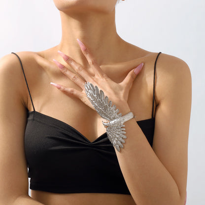 Goddess Gold Wing Armlet | Unique Feather Design Jewelry