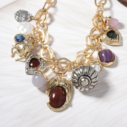The Curio Charm Collar Necklace | Vintage-Inspired Statement Piece