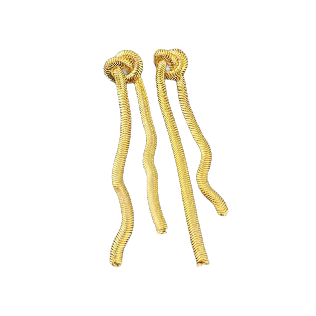 The Serpentine Knot Statement Earrings | Sculptural Tassel Jewelry