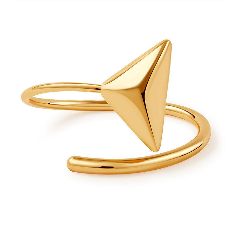 Gold Spike Cuff Bracelet | Anti-Tarnish Open Bangle for Women