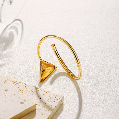 Gold Spike Cuff Bracelet | Anti-Tarnish Open Bangle for Women