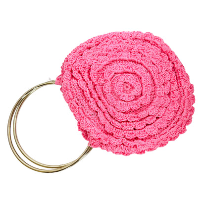 Flower woolen bag