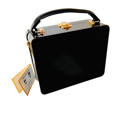 Women funky 3D lady face acrylic shoulder bag