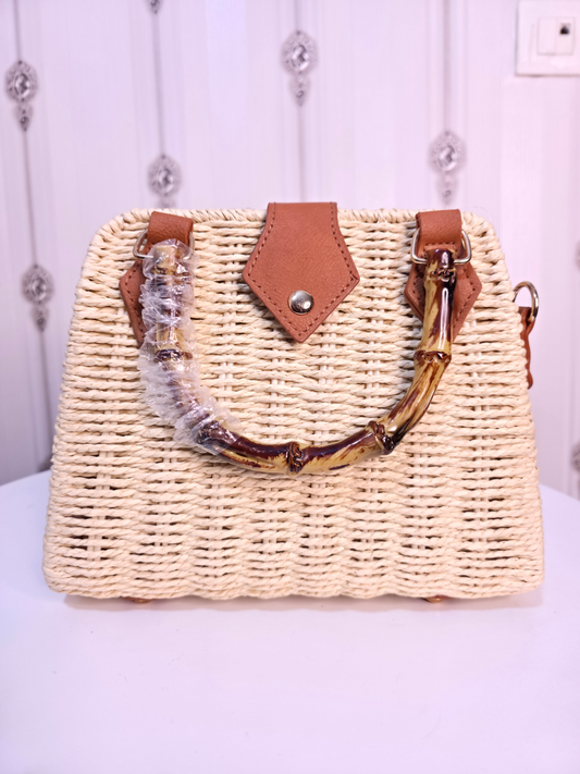 Cross Body Handbags for Women Straw Woven Beach Bag