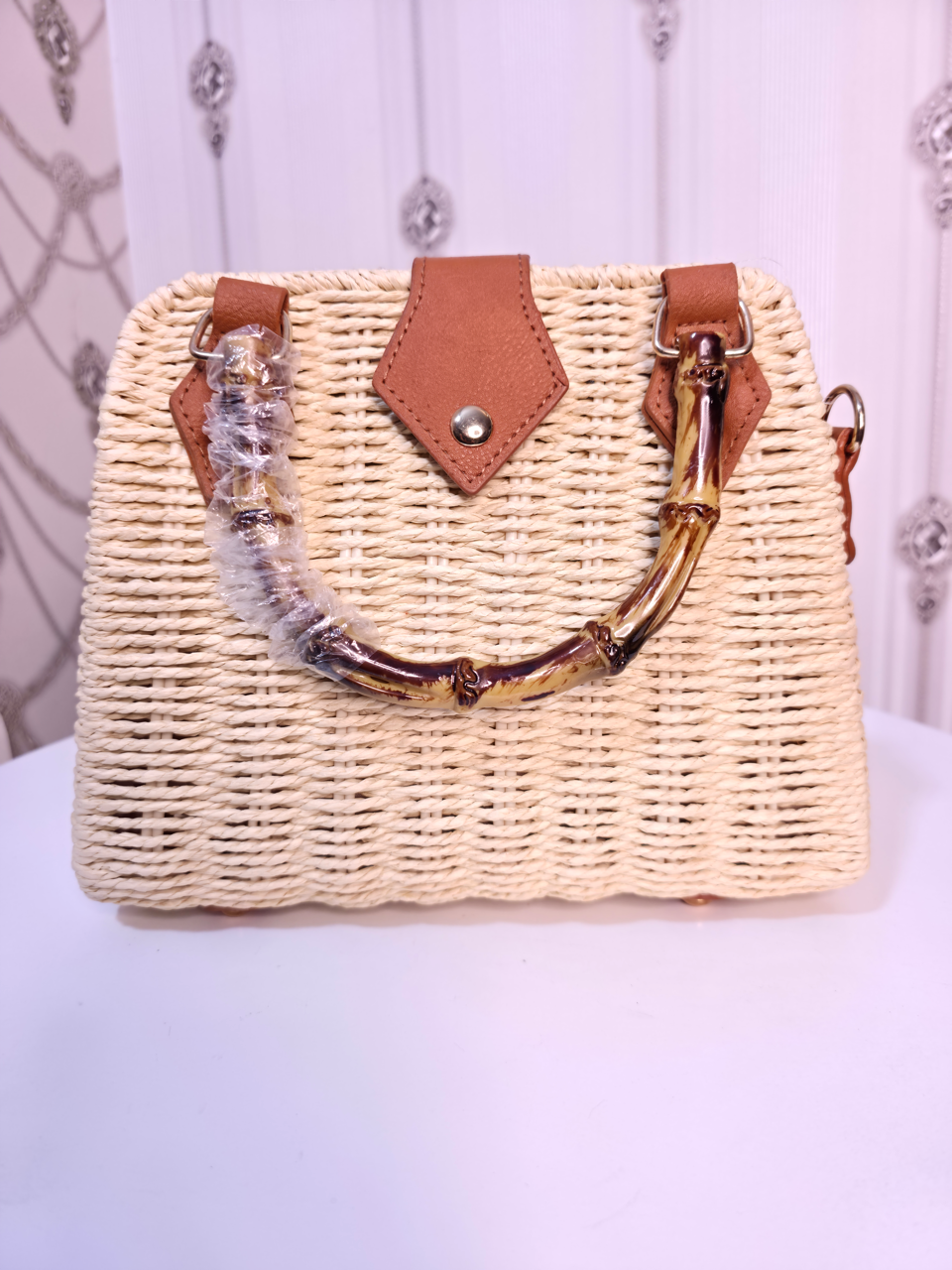Cross Body Handbags for Women Straw Woven Beach Bag