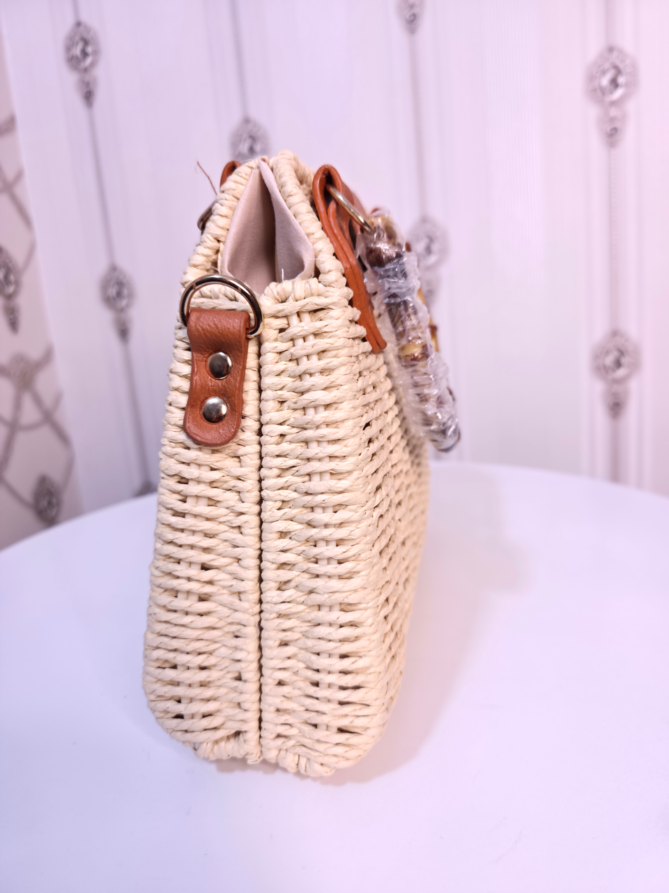 Cross Body Handbags for Women Straw Woven Beach Bag