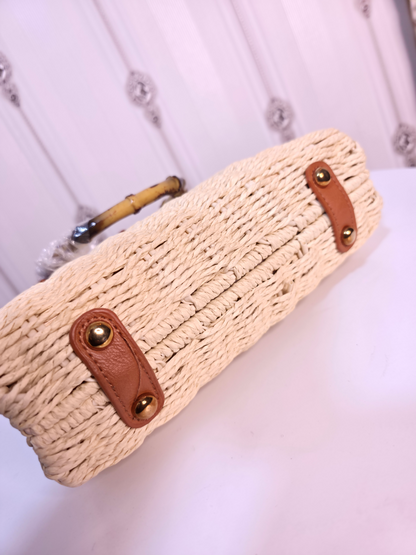 Cross Body Handbags for Women Straw Woven Beach Bag