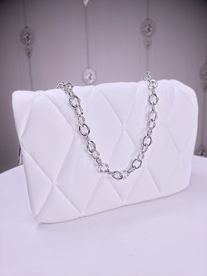 Medium sized soft quilted handbag