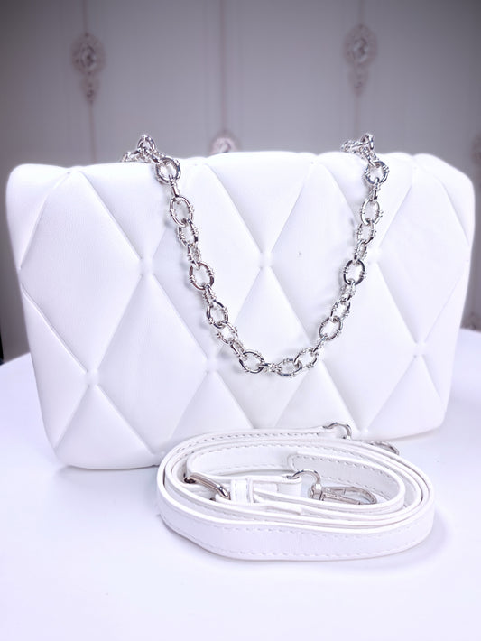 Medium sized soft quilted handbag