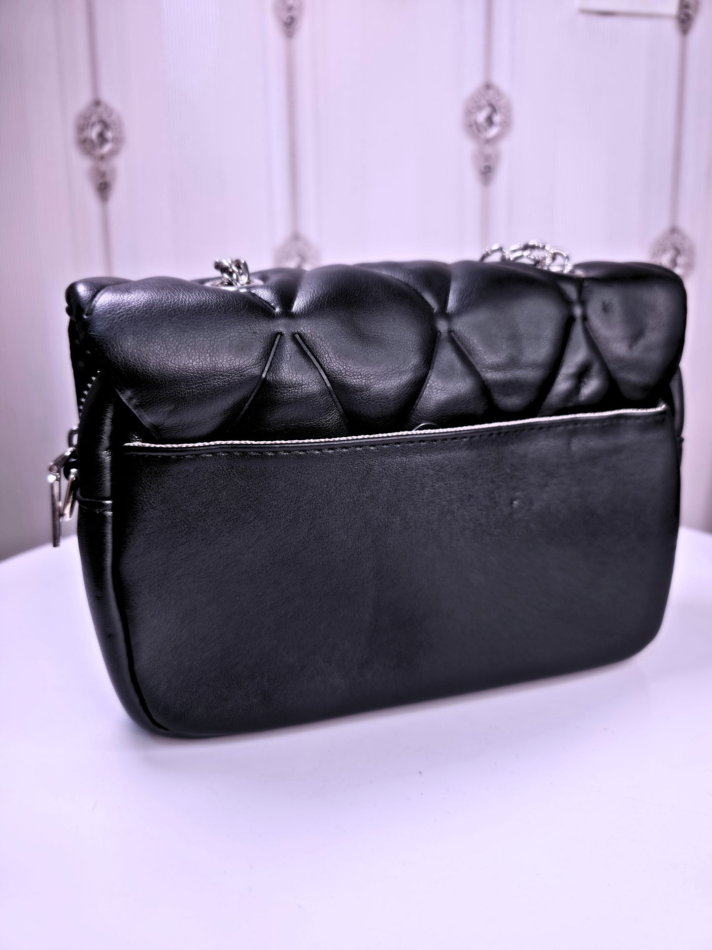 Medium sized soft quilted handbag
