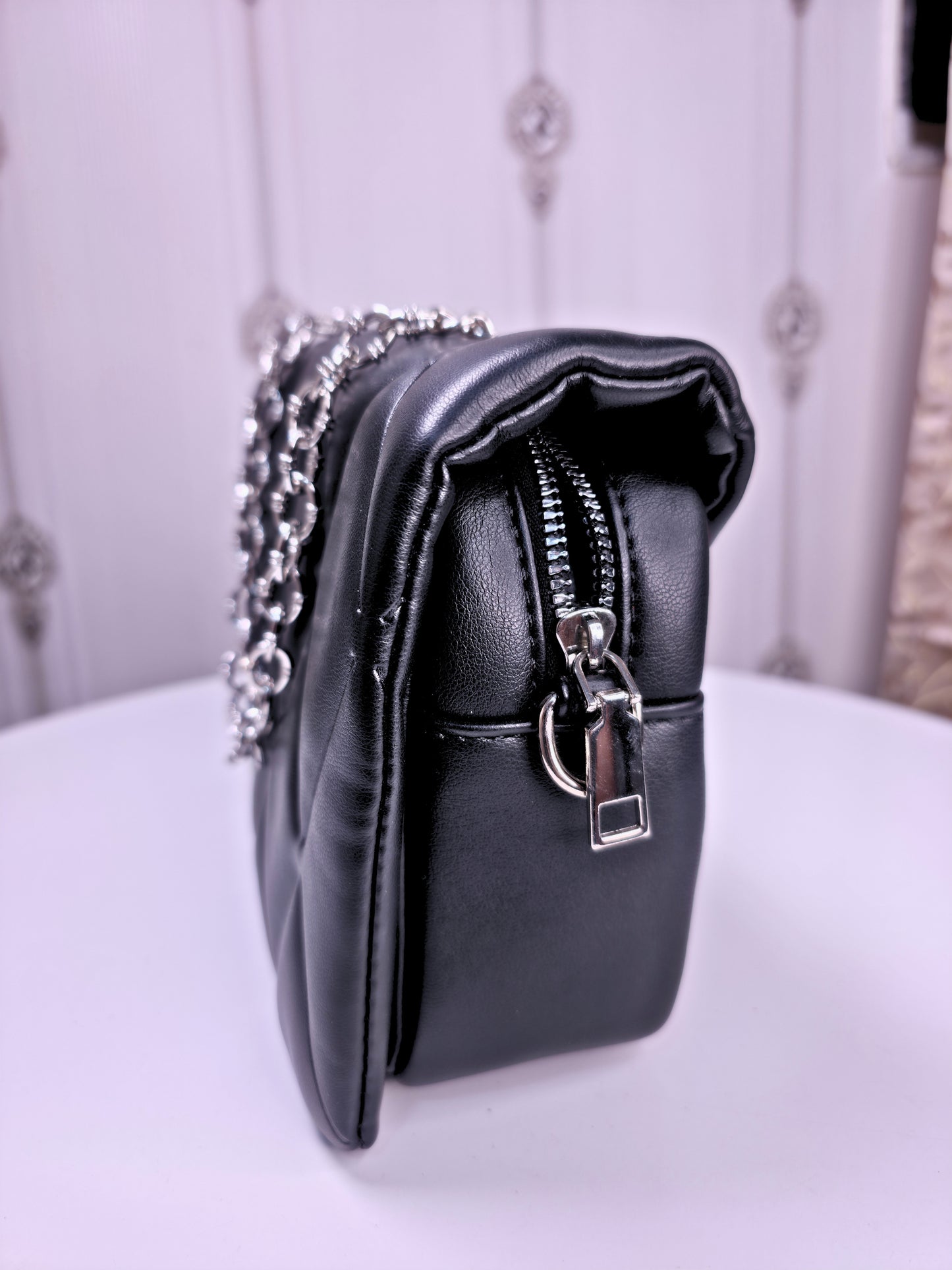 Medium sized soft quilted handbag