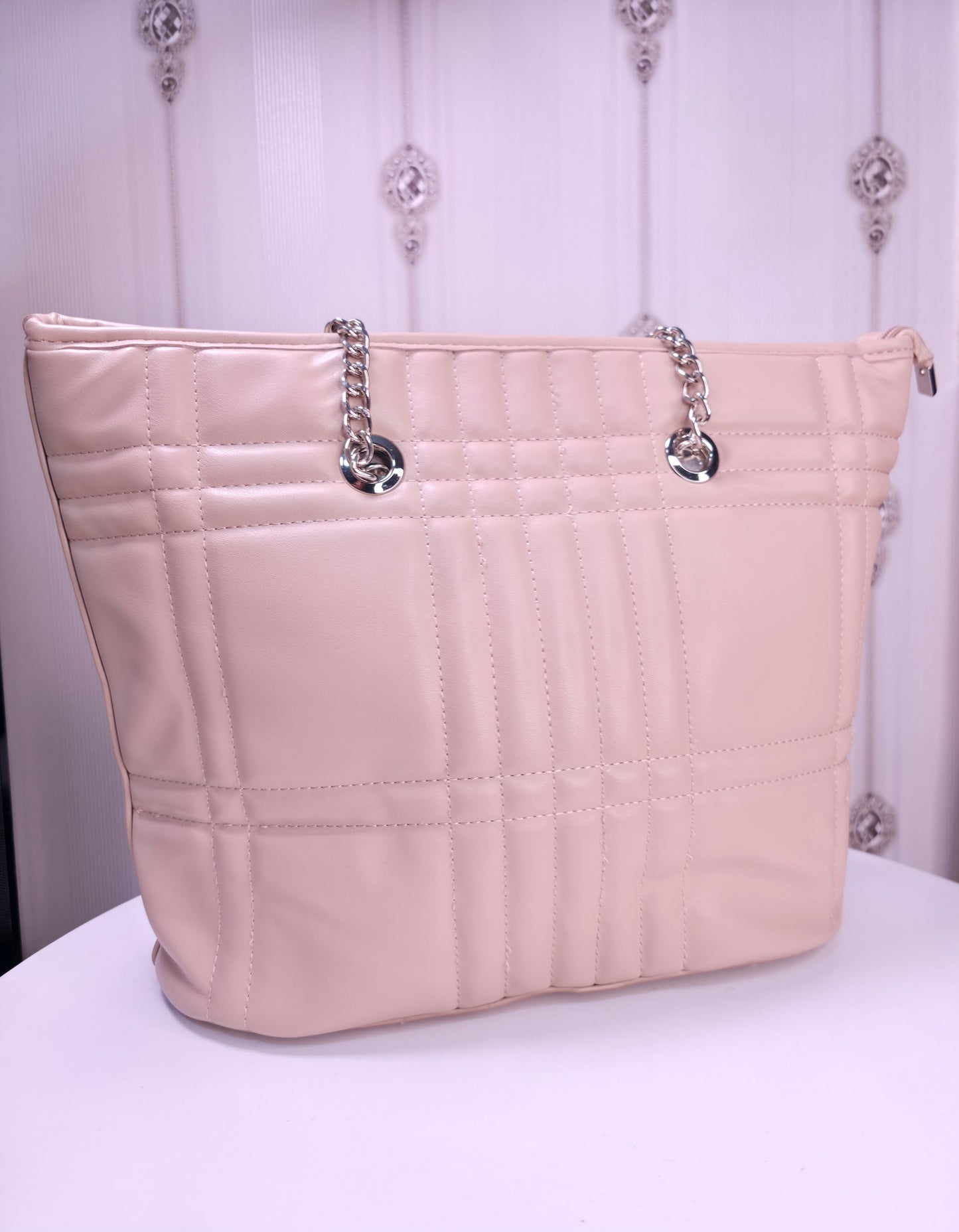 Leather  big sized handbag cum sling