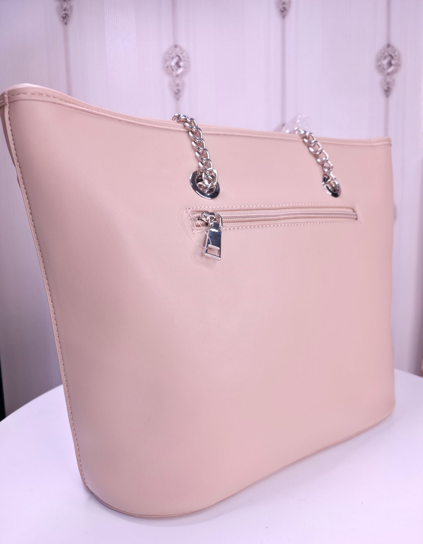 Leather  big sized handbag cum sling