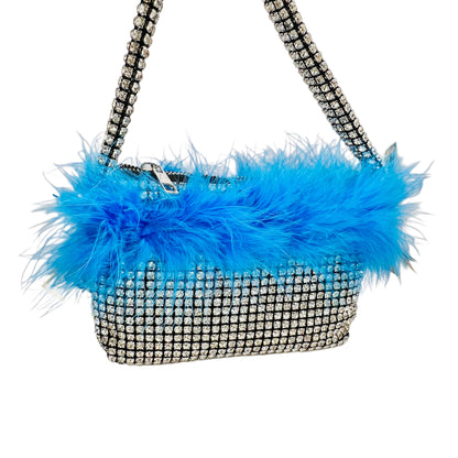 Rhinestone feather bag